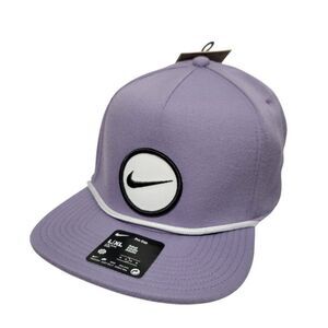 Nike Golf Hat Adult L/XL Structured Purple Snapback Adjustable Dri-Fit Retro Pro